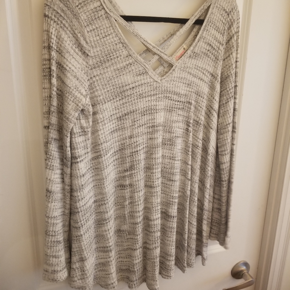 Long sleeved waffle top
